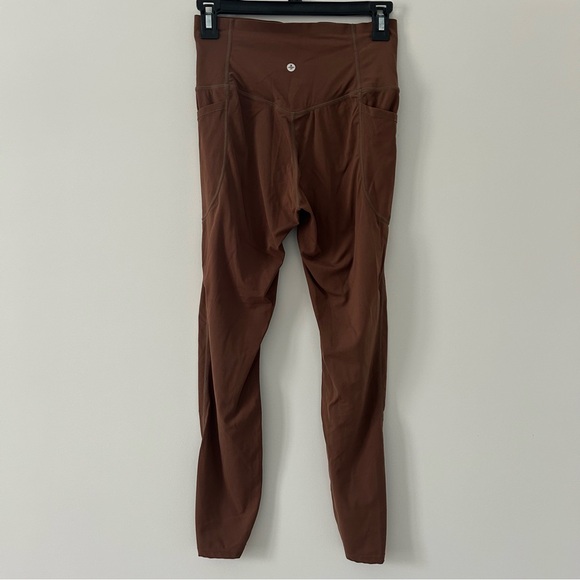 Halara Ultra Sculpt High Waisted Side Pocket Leggings Thick Earthy Brown S - Picture 3 of 8